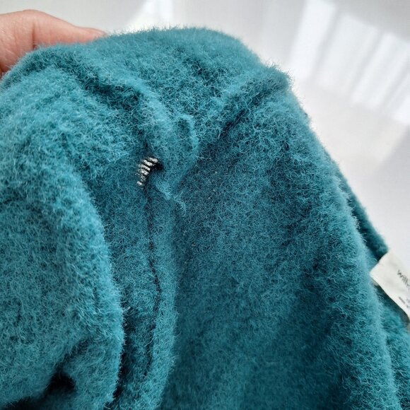 Wilfred Teal Crop Cardigan with Tartan Scottie Patch - Picture 10 of 11
